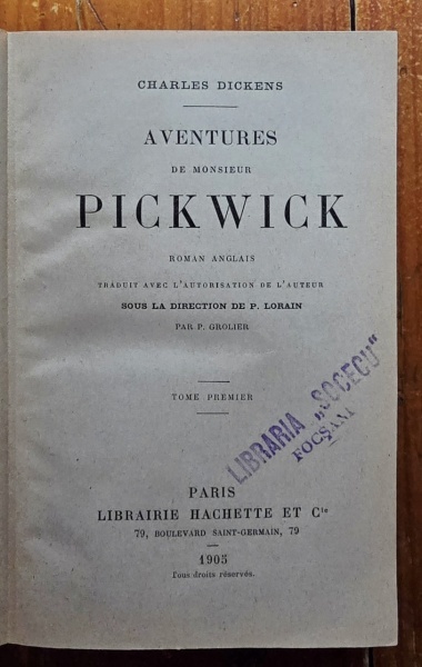 Charles Dickens - Aventures de monsieur Pickwick (2 vol., colegate, editie hardcover, frumos relegata) - Img 3
