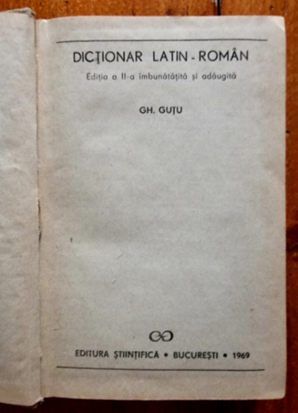 Gh. Gutu - Dictionar latin-roman (editie hardcover) - Img 3