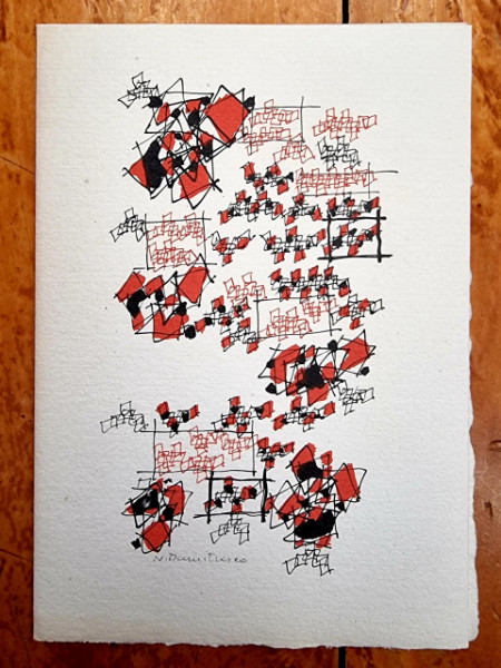 Lithographie originale de Natalia Dumitresco (Galerie Beno d`Incelli, Paris)