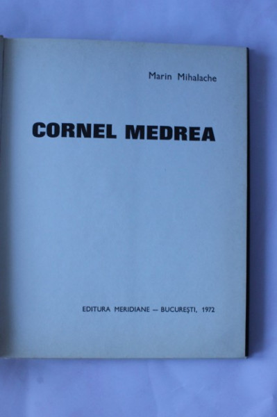 Marin Mihalache - Album Cornel Medrea (editie hardcover) - Img 2