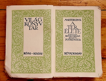 Maurice Maeterlinck - A ter elete (editie interbelica, in limba maghiara) - Img 2