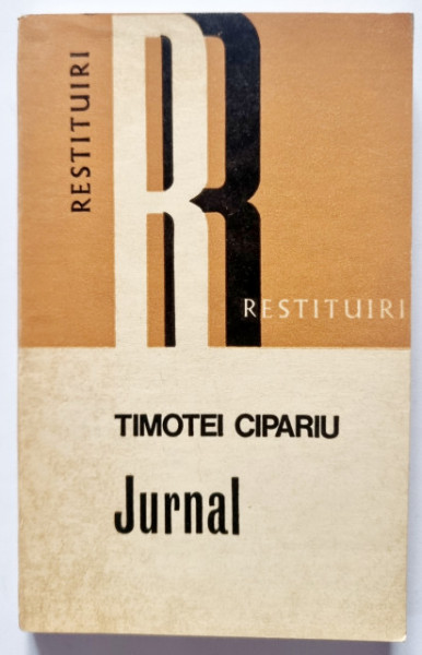 Timotei Cipariu - Jurnal (cu autograful Mariei Protase)