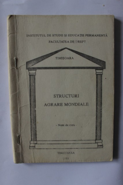 Colectiv autori - Structuri agrare mondiale (note de curs)
