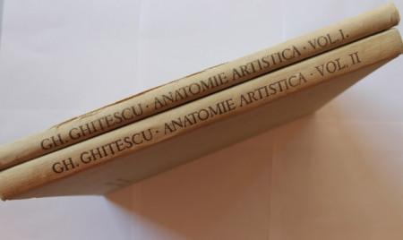 Dr. Gheorghe Ghitescu - Anatomie artistica (Constructia corpului. Formele corpului in repaus si miscare) (2 vol., editie hardcover)