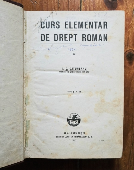 I. C. Catuneanu - Curs elementar de drept penal (editie hardcover, interbelica, frumos relegata) - Img 3