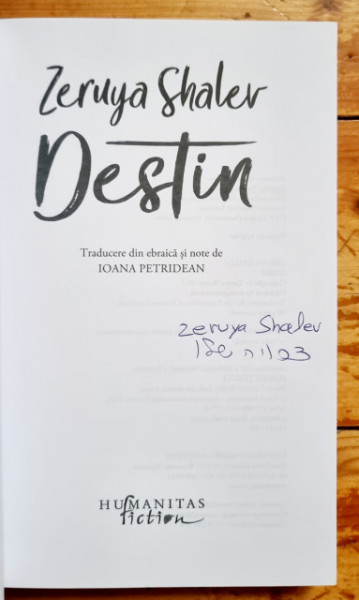 Zeruya Shalev - Destin (cu autograf) - Img 2