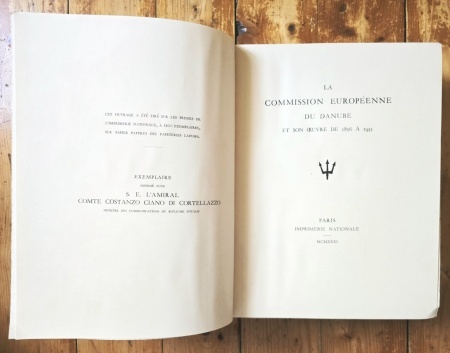 Carlo Rossetti, Francis Rey (ed.) - La Commission europeenne du Danube et son oeuvre de 1858 a 1931 (editie hardcover) - Img 6
