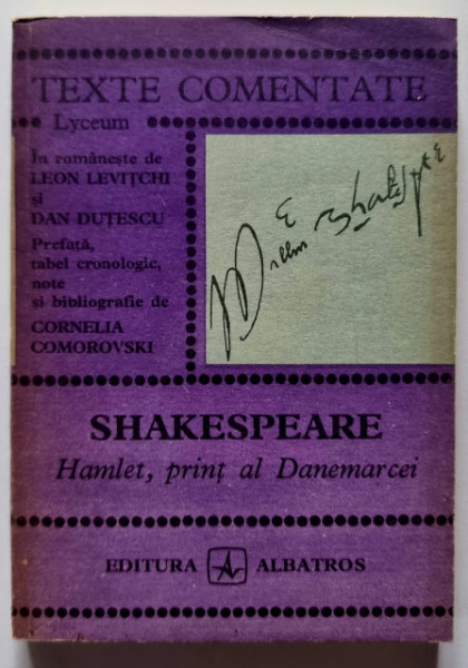 Cornelia Comorovski - Shakespeare. Hamlet, print al Danemarcei (texte comentate)
