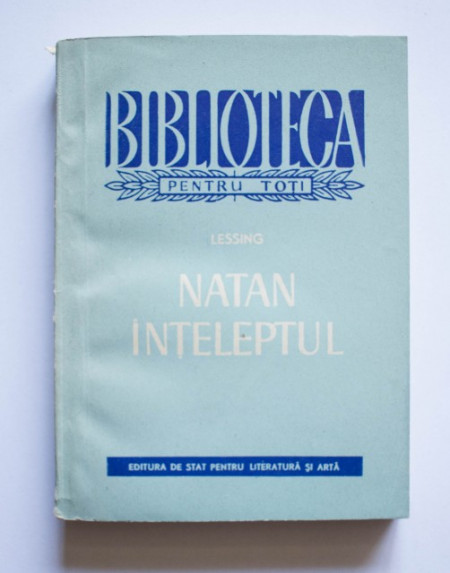 Gotthold Ephraim Lessing - Natan Inteleptul