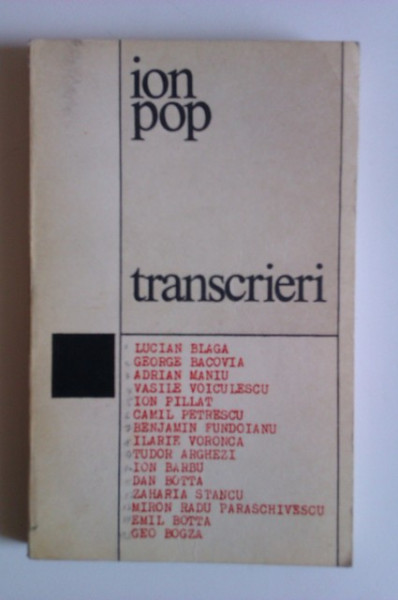Ion Pop - Transcrieri (cu autograf) - Img 2