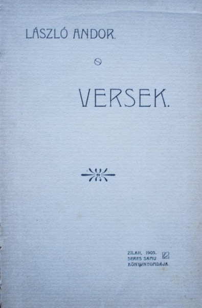 Laszlo Andor - Versek (editie hardcover, antebelica) - Img 2
