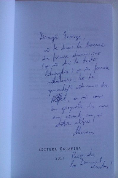 Marius Ianus - O noapte si o dimineata (cu autograf)