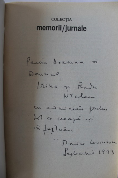 Monica Lovinescu - Unde scurte (editie completa, din care 3 cu autograf) Unde scurte, Seismograme, Posteritatea contemporana, Est-estice, Pragul, Insula serpilor) (6 vol.) - Img 2