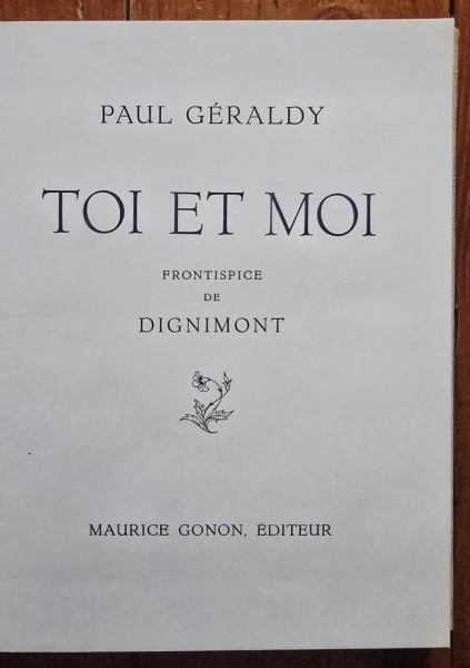 Paul Geraldy - Toi et Moi (editie hardcover) - Img 3
