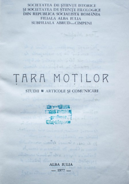 Romulus Felea - Tara Motilor - studii, articole si comunicari (editie hardcover, cu autograf) - Img 4