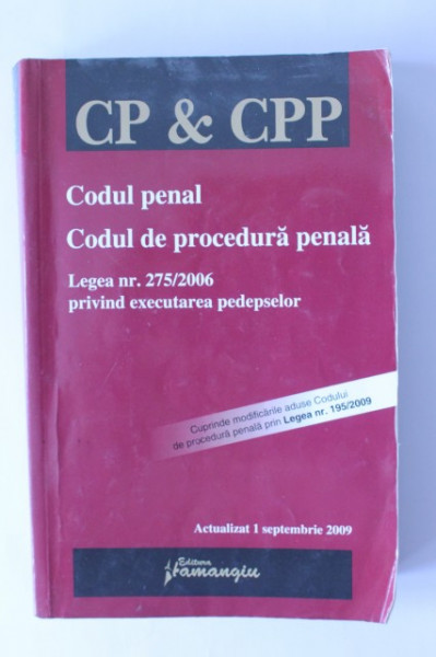 Codul penal si Codul de procedura penala