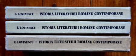 E. Lovinescu - Istoria literaturii romane contemporane (3 vol., editie hardcover) - Img 2