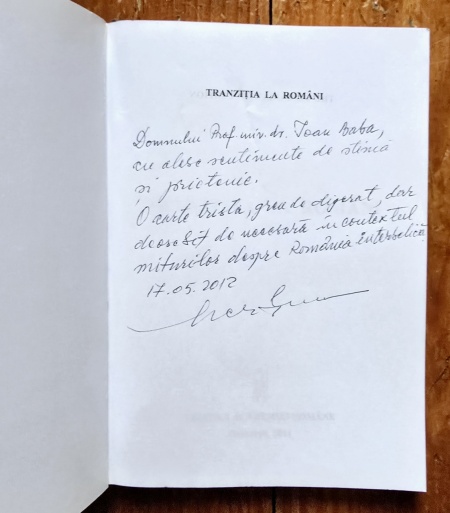 Emilian Merce - Tranzitia la romani (cu autograf) - Img 2