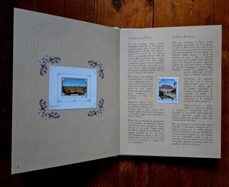 Romania through stamps. The Senses in painting / Roumanie par des timbres. Les Sens en peinture (editie hardcover, bibliofila, bilingva) - Img 3