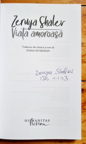 Zeruya Shalev - Viata amoroasa (cu autograf) - Img 2