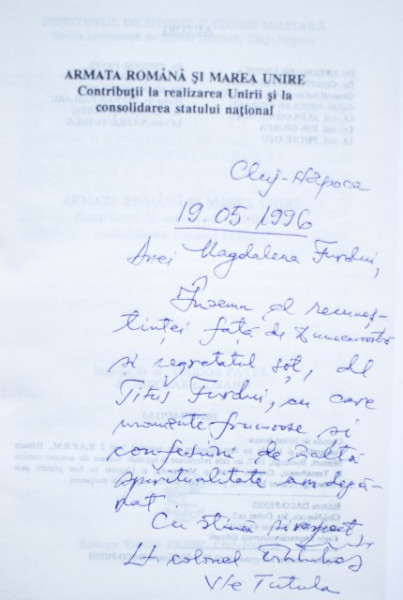 Colectiv autori - Armata Romana si Marea Unire (cu autograf) - Img 2