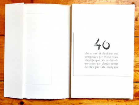 Tristan Tzara - 40 chansons et dechansons illustrees par Jacques Herold - Img 4
