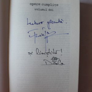 Florin Piersic Jr. - Opere cumplite. Volumul 2 (cu autograful autorului si al ilustratorului)