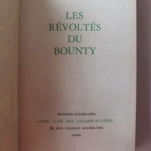 Sir John Barrow - Les revoltes du Bounty (editie hardcover_ - Img 2