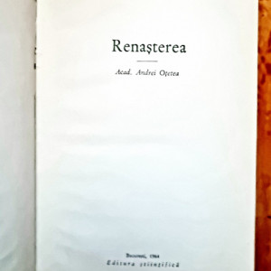 Acad. Andrei Otetea - Renasterea (editie hardcover) - Img 2