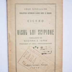 Cicero - Visul lui Scipione (traducere de Stefan C. Ioan) (editie interbelica)
