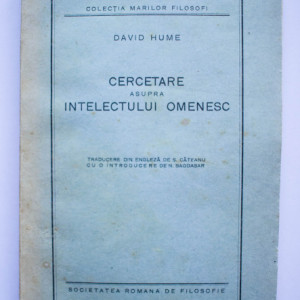 David Hume - Cercetare asupra intelectului omenesc