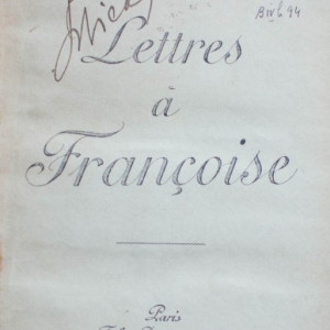 Marcel Prevost - Lettres a Francoise (editie hardcover, princeps, frumos relegata) - Img 3