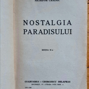 Nichifor Crainic - Nostalgia paradisului - Img 2