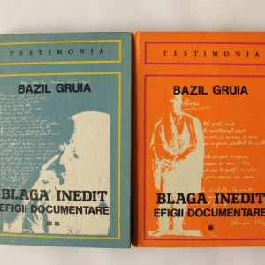 Bazil Gruia - Lucian Blaga. Efigii documentare (2 vol., editie hardcover, cu autograf) - Img 2