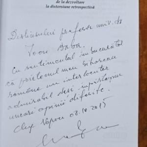 Emilian Merce, Cristian C. Merce - Romania dupa 1989 de la dezvoltare la distorsiune retrospectiva (cu autograf) - Img 2