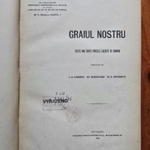 I.-A. Candrea, Ov. Densusianu, Th. D. Sperantia - Graiul nostru. Texte din toate partile locuite de romani. Vol. I-II (2 vol., editie frumos relegata, hardcover) - Img 5
