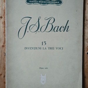 J. S. Bach - 15 inventiuni la trei voci. Piano solo