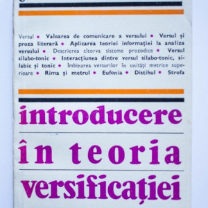 Josef Hrabak - Introducere in teoria versificatiei