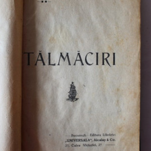 St. O. Iosif - Talmaciri (editie hardcover, interbelica, relegata)