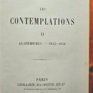 Victor Hugo - Les Contemplations (2 vol., editie hardcover, frumos relegata) - Img 3