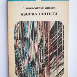 C. Dobrogeanu-Gherea - Asupra criticei