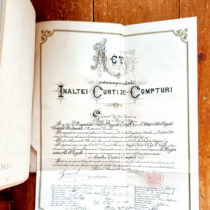 Ceremonia Inaugurarei si Instalatiunei Inaltei Curti de Compturi in noul seu palat facuta la 11/23 maiu 1899 (editie hardcover) - Img 3