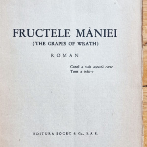John Steinbeck - Fructele maniei (editie interbelica) - Img 2