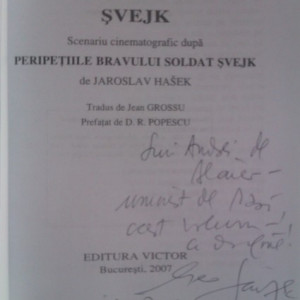 Lot 2 volume Geo Saizescu - Asta seara dansam cu... Bachus, Svejk (cu autograf) - Img 3