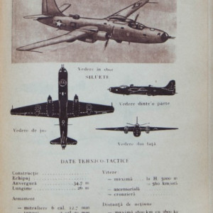 Ministerul Fortelor Armate ale R.P.R., Marele Stat Major - Album cu siluete si date tehnico-tactice ale avioanelor militare din unele tari imperialiste - Img 4