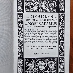 Nostradamus - Les Oracles de Michel de Nostredame dit Nostradamus (2 vol., editie hardcover, ”ne varietur”) - Img 5