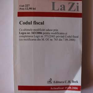 Codul fiscal la zi