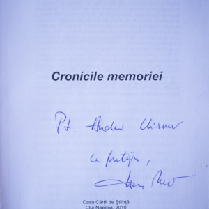 Hanna Bota - Cronicile memoriei (cu autograf) - Img 2