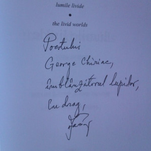 Ioan Es. Pop - Lumile livide / The livid worlds (editie bilingva, romano-engleza, cu autograf)