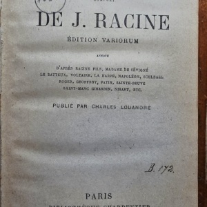 J. Racine - Theatre complet (edition variorum) (editie hardcover, frumos relegata)